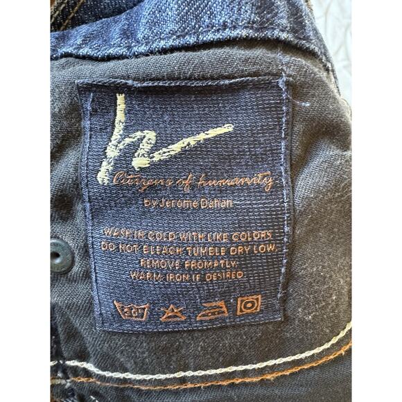 Citizens Of Humanity Y2K Size 25 Dunaway Low Rise Full Leg Crop Jeans Flare Leg - Picture 5 of 10